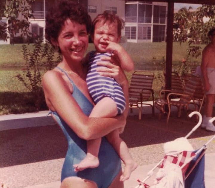 The author as a baby with her mother