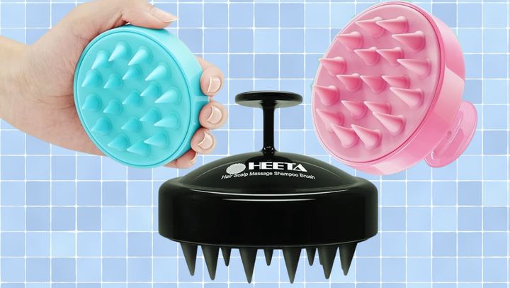 Amazon's Heeta shampoo scrubber and scalp massager effectively and easily cleanses hair, helping rid roots of flakes, grease and buildup.