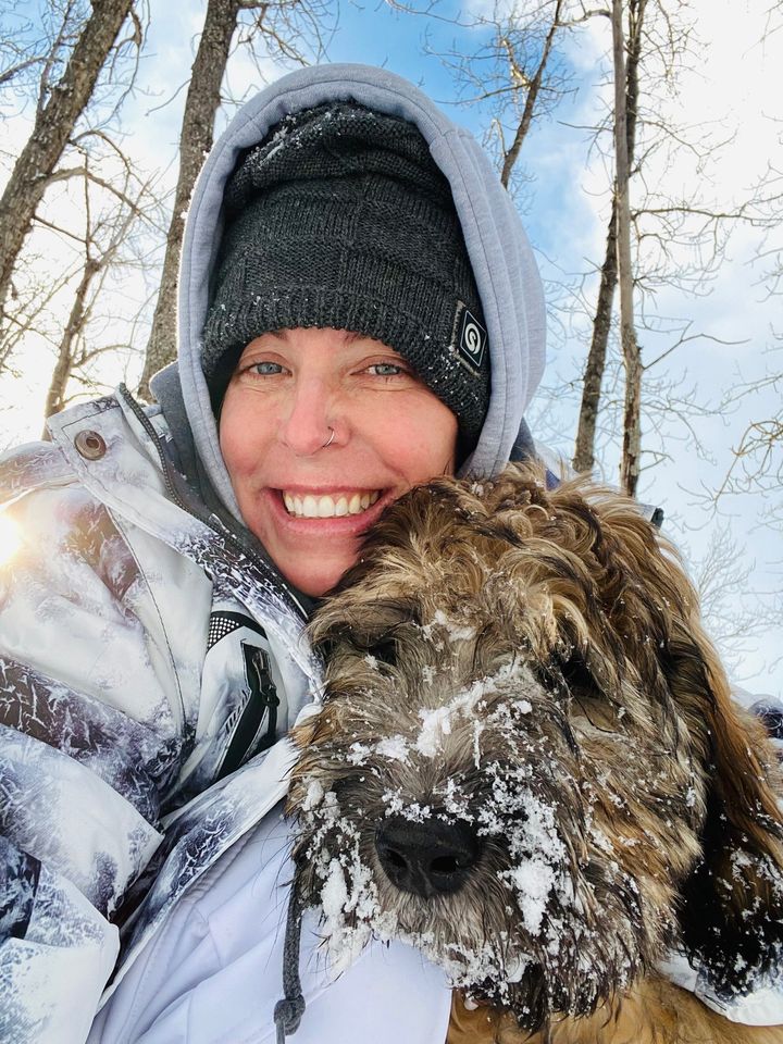 Amanda Richmond Rogers died trying to save the life of one of her dogs after he fell through an icy river.