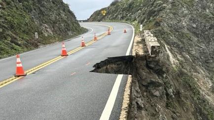 Chunk Of California's Highway 1 Collapses Into Ocean After Heavy Rain