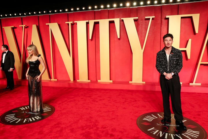 Sabrina and Barry walked the red carpet moments after one another at Vanity Fair's Oscars event – and later posed for a photo together