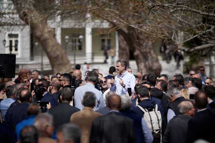 Στην ομιλία του ο πρωθυπουργός εξαπέλυσε επίθεση κατά της αντιπολίτευσης και αναφέρθηκε στο διακύβευμα των ευρωεκλογών