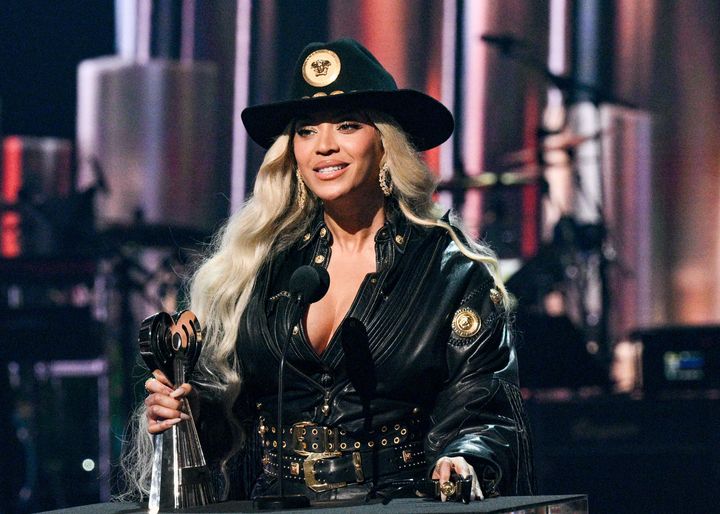 Beyoncé accepts the Innovator Award at the 2024 iHeartRadio Music Awards held at the Dolby Theatre on April 1 in Los Angeles, California.