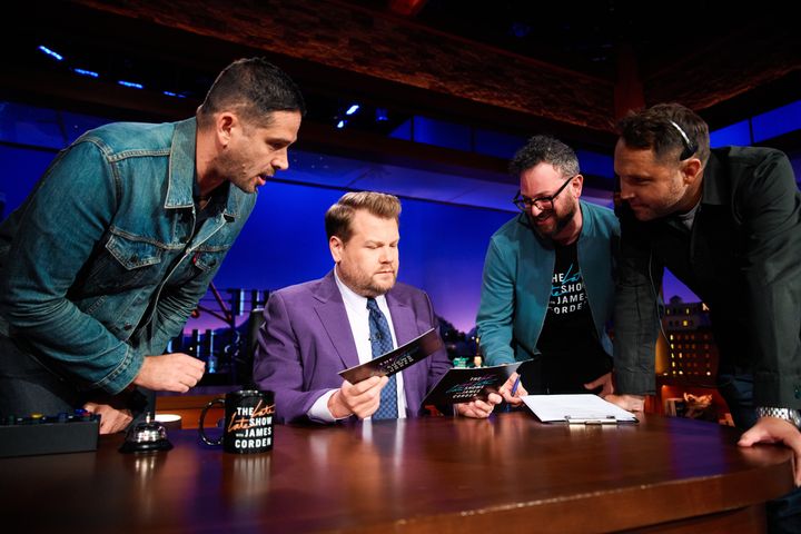 James Corden on the set of his now-defunct US talk show