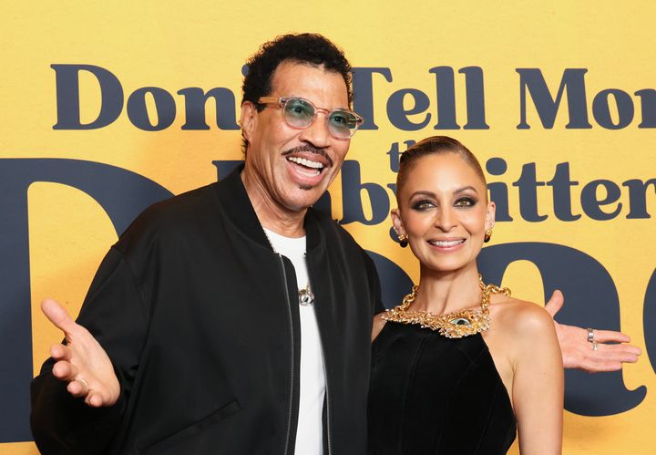 Lionel Richie is pictured with Nicole Richie.