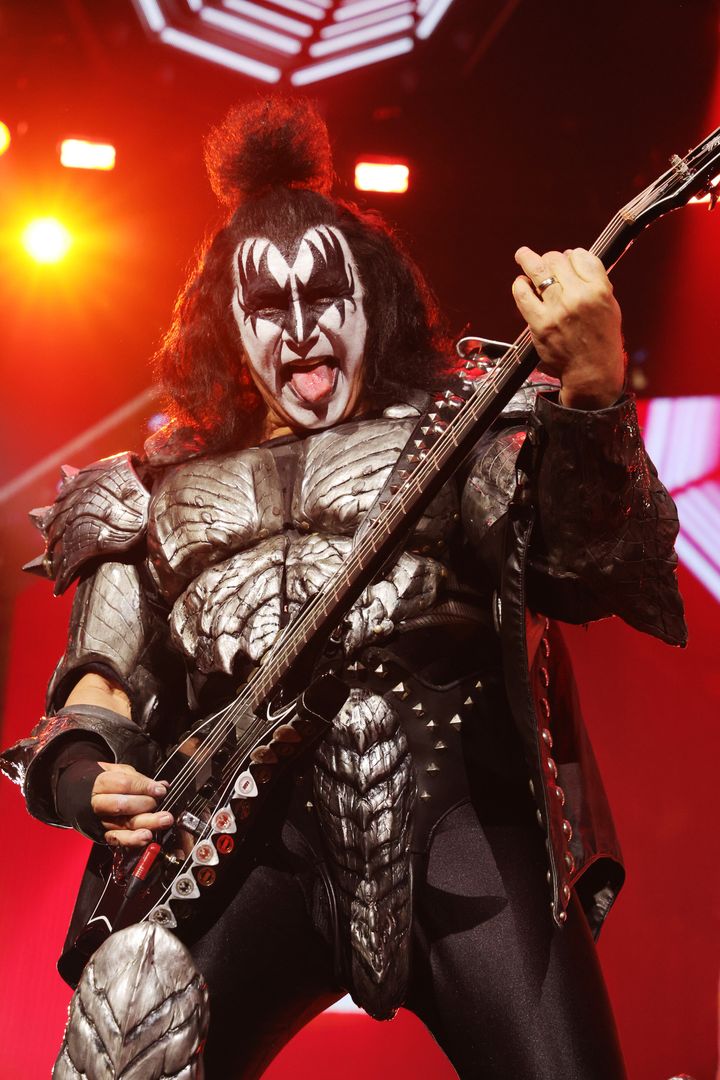 Gene Simmons performs with Kiss at New York's Madison Square Garden on Dec. 2, 2023. He had huge praise for Siwa after she dressed up like a rock 'n' roll demon for the red carpet.