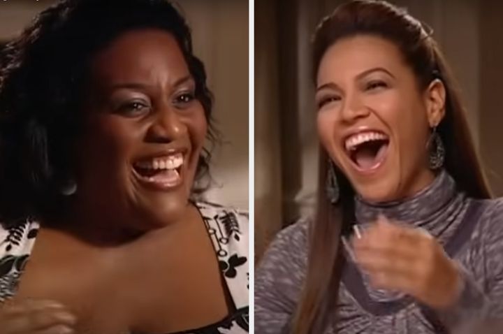 Alison Hammond interviewing Beyoncé more than 15 years ago