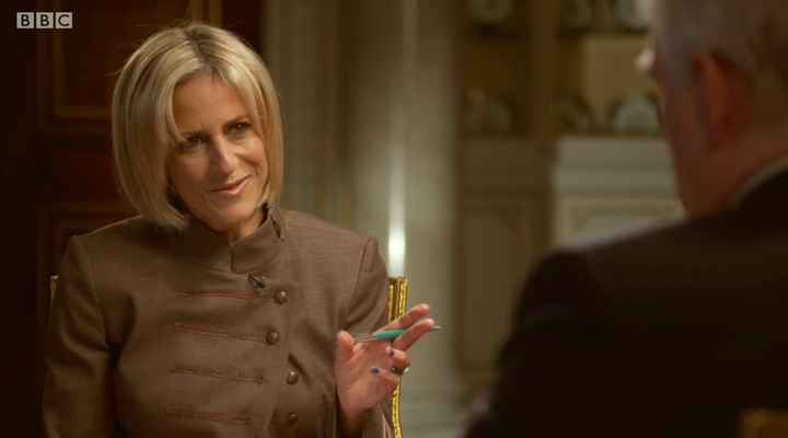 Emily Maitlis in 2019 during her infamous interview with Prince Andrew