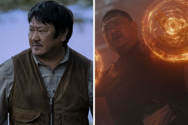 Benedict Wong in 3 Body Problem (left) and Avengers: Infinity War (right)