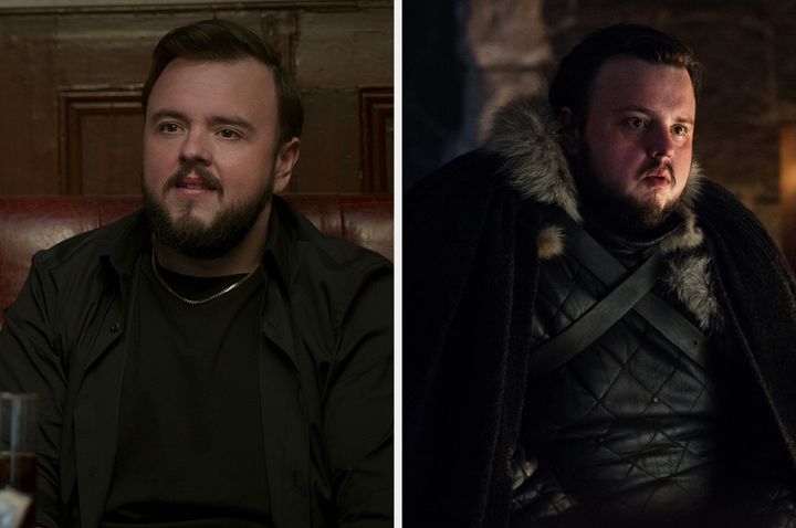 John Bradley in 3 Body Problem (left) and Game Of Thrones (right)
