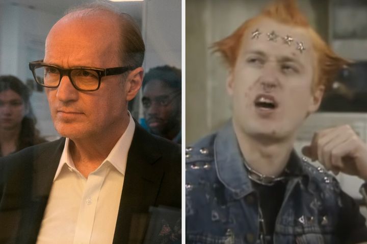Adrian Edmondson in 3 Body Problem (left) and The Young Ones (right)