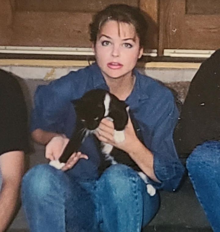 The author during her senior year of high school.