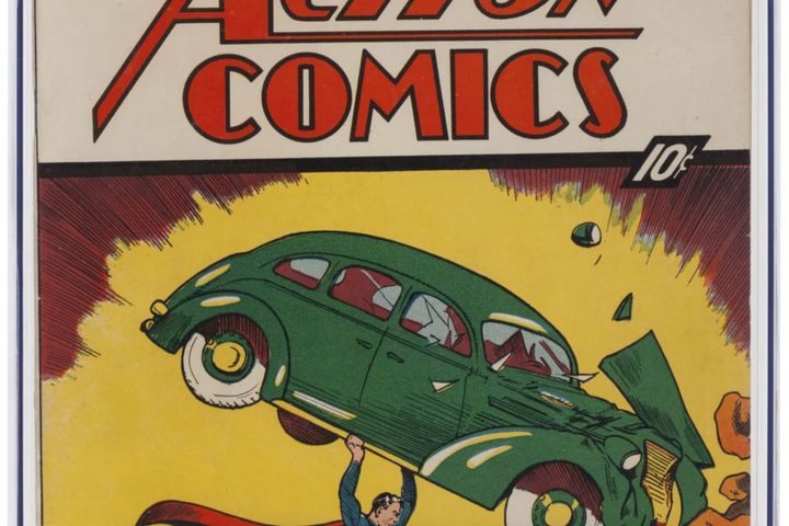 This photo provided by Heritage Auctions shows a copy of Action Comics No. 1, the comic book that introduced Superman to the world in 1938, which sold for $6 million on Thursday, April 4. 