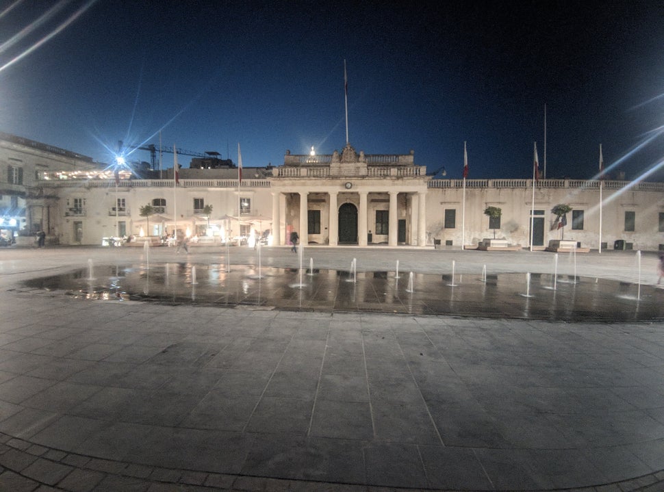 Το Παλάτι του Μεγάλου Μαγίστρου, τμήμα του οποίου αποτελεί σήμερα το Προεδρικό Μέγαρο.