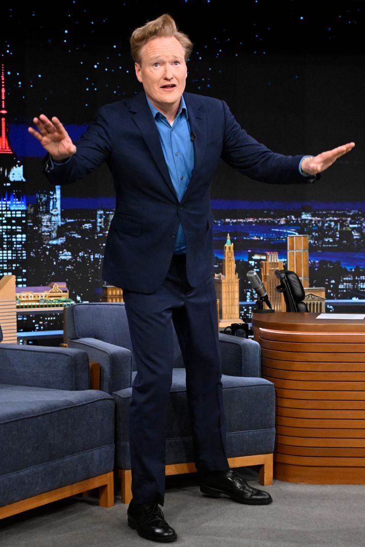 O'Brien recalled Tuesday that he used to host his "Late Night" show "right across the hall."