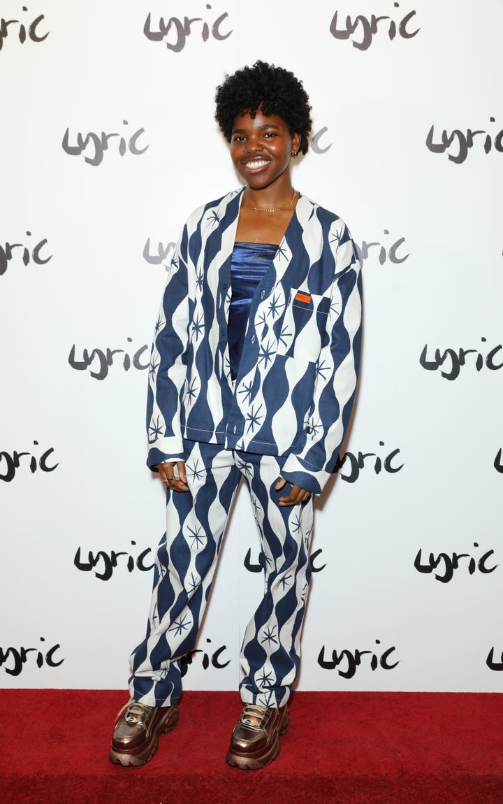 Francesca Amewudah-Rivers attends an a party for "School Girls; Or, The African Mean Girls Play" in London on June 14, 2023. Over 800 actors came together to condemn abuse she's been facing since her casting in "Romeo & Juliet" was announced.