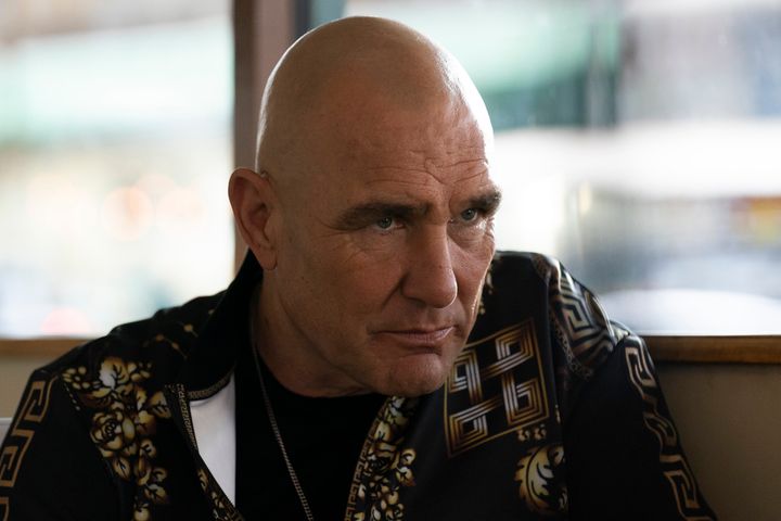 LAW & ORDER: ORGANIZED CRIME -- "For A Few More Leke More" Episode 204 -- Pictured: Vinnie Jones as Albi Briscu -- (Photo by: Virginia Sherwood/NBC/NBCU Photo Bank via Getty Images)