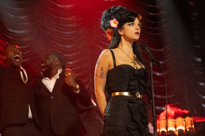 Amy receives several Grammy awards during the emotional dénouement on the film