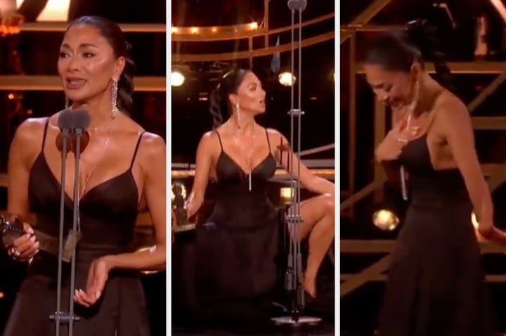 Nicole Scherzinger's Oliviers speech was certainly eventful