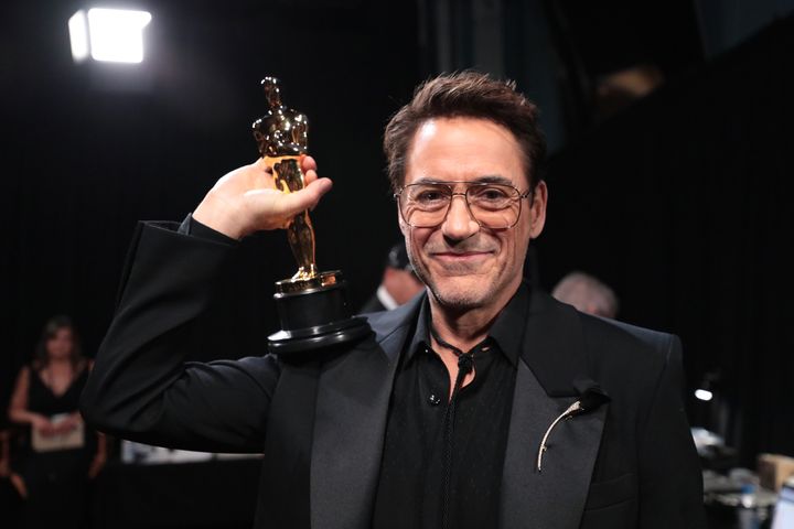 Robert Downey Jr. is seen backstage during the Academy Awards on March 10, 2024, in Hollywood, California.