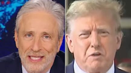 Jon Stewart Gives Trump Rude Wake-Up Call For Seeming To Fall Asleep In Court
