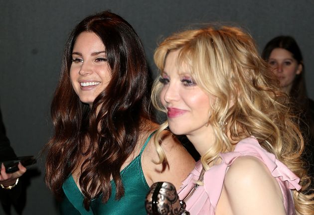 Lana Del Rey and Courtney Love pictured in 2014