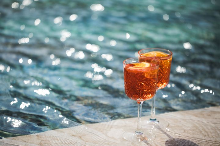 An Aperol spritz is not meant to be chugged.