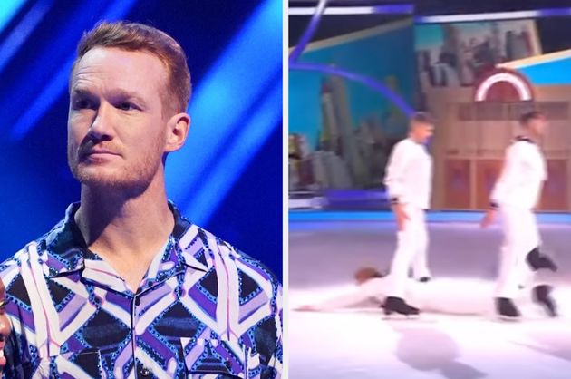 Greg Rutherford pictured during his time on Dancing On Ice