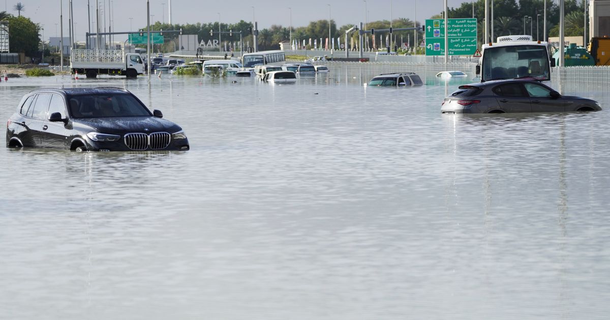 Storm Dumps Record Rain Across The UAE And Floods Dubai Airport