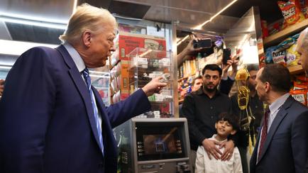 Trump Goes From Court To Campaign At A Bodega In His Heavily Democratic Hometown