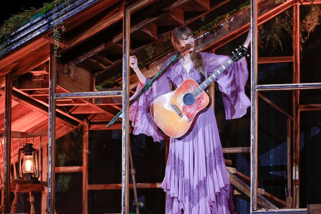 Taylor Swift performing in Brazil last year