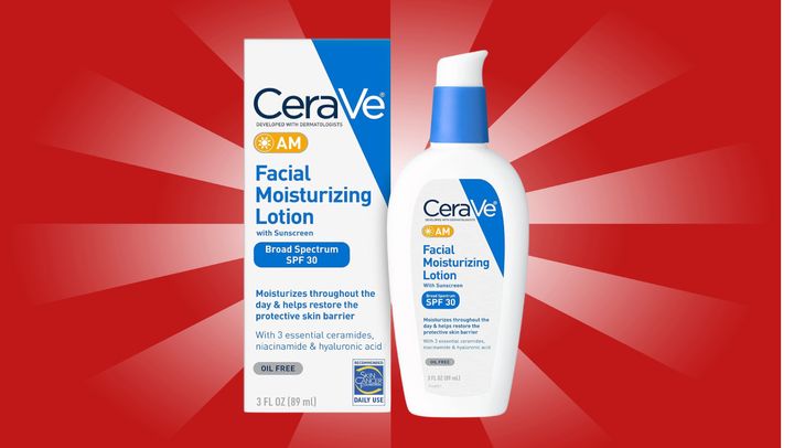 CeraVe AM Facial Moisturizing Lotion with SPF 30 is great for all skin types.