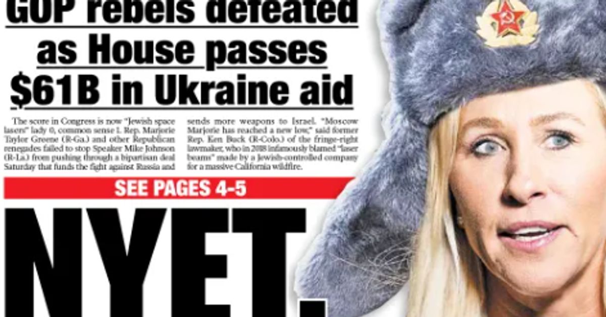 ’NYET’: New York Post Trolls 'Moscow' Marjorie Taylor Greene In Russian