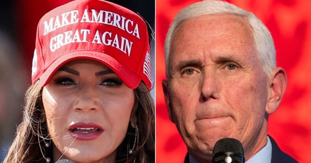 Kristi Noem Rips Mike Pence For Having 'Failed' Trump Since Threat-Filled Jan. 6