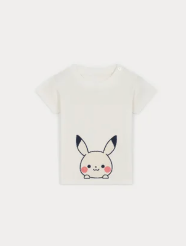 ピカチュウがプリントしてある幼児向けTシャツ