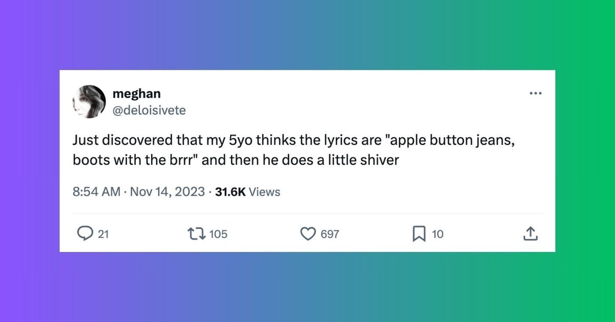 Funny Tweets About Kids Song Lyrics HuffPost Life Funny tweets about kids song lyrics huffpost life