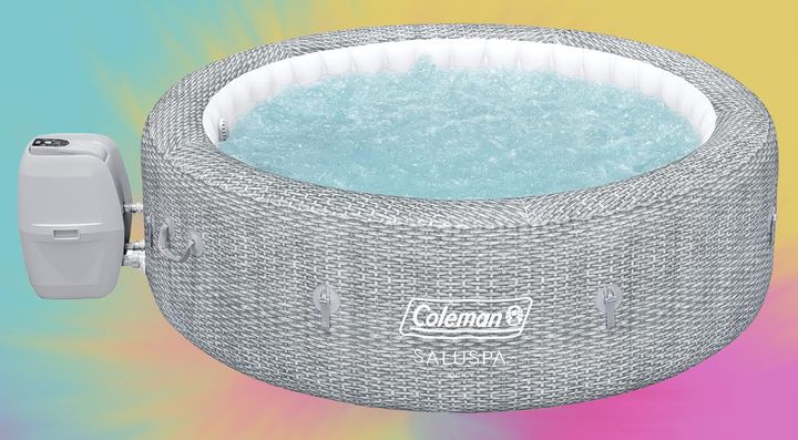 The Coleman inflatable hot tub is on sale for 20% off right now.