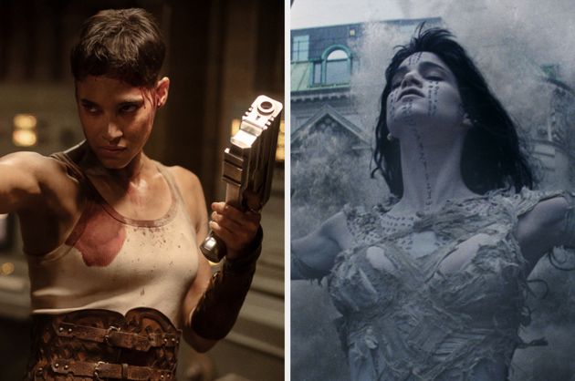 Sofia Bouetlla in Rebel Moon (left) and The Mummy (right)