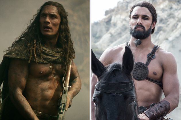 Staz Nair in Rebel Moon (left) and Game Of Thrones (right)