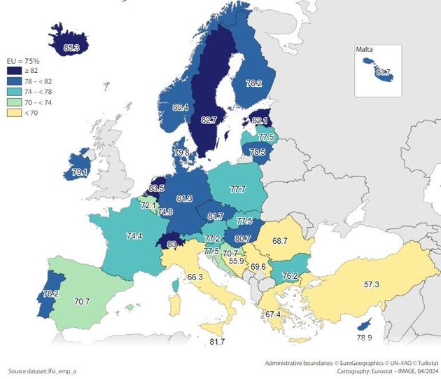 Χάρτης απασχόλησης στην ΕΕ για το 2023