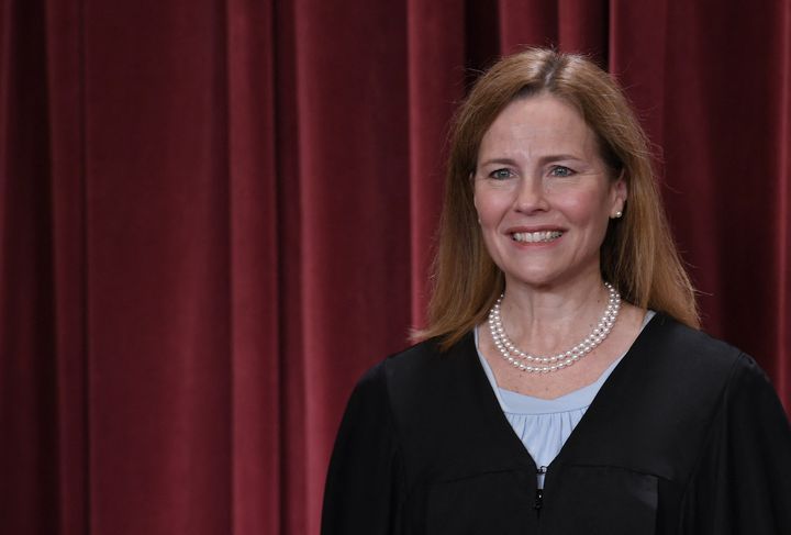 Justice Amy Coney Barrett was the lone conservative on the court to question Trump's lawyer D. John Sauer about the actual facts in this case.