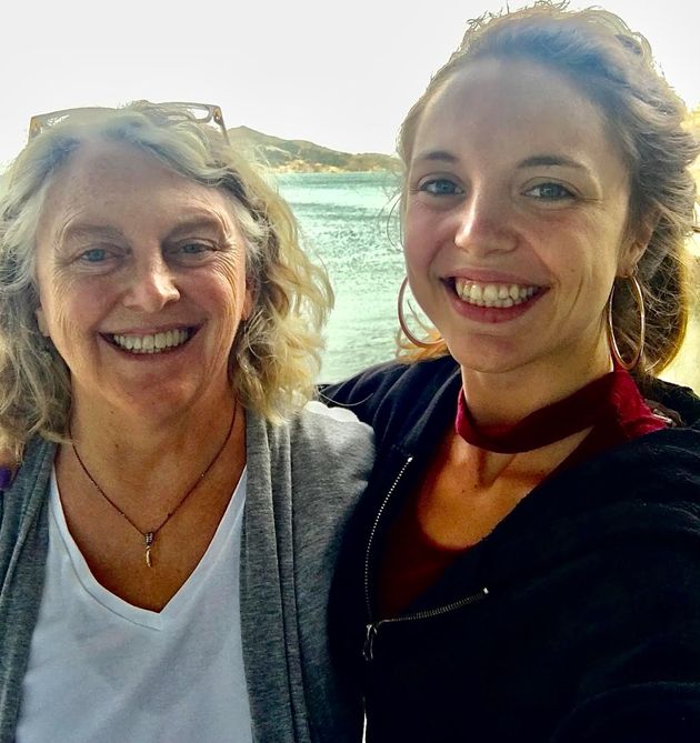 The author and her daughter on vacation in California in 2016