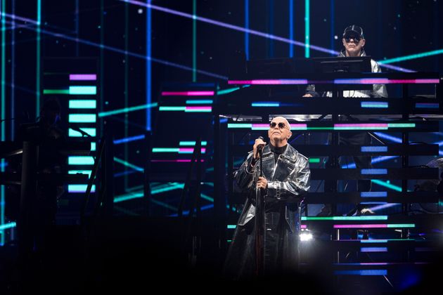 Neil Tennant και Chris Lowe των Pet Shop Boys στη Lanxess-Arena, 1η Ιουλίου 2023, Κολωνία, Γερμανία. (Photo by Marc Pfitzenreuter/Redferns)