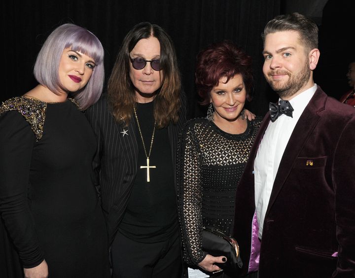 The Osbournes, from left to right: Kelly, Ozzy, Sharon and Jack.