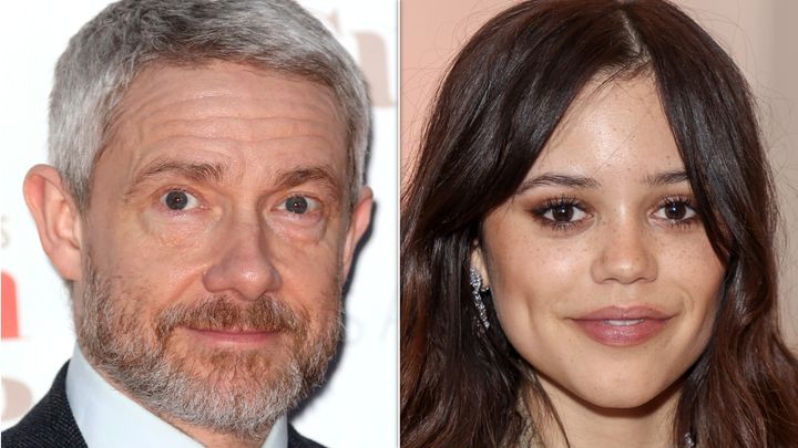 Martin Freeman and Jenna Ortega