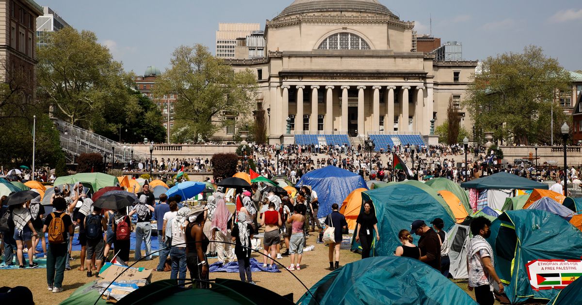 Columbia University Begins Suspending Israel-Hamas War Protesters