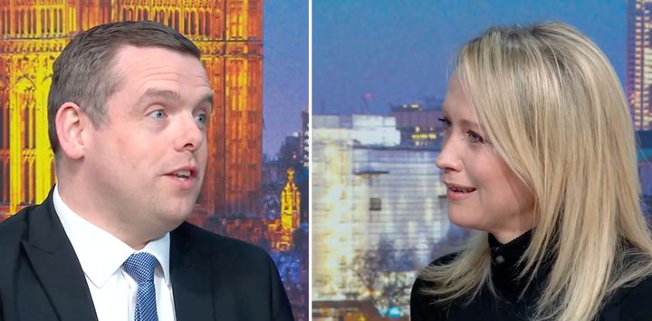 Sophy Ridge skewered Douglas Ross on Sky News over the Tories' own leadership turnover