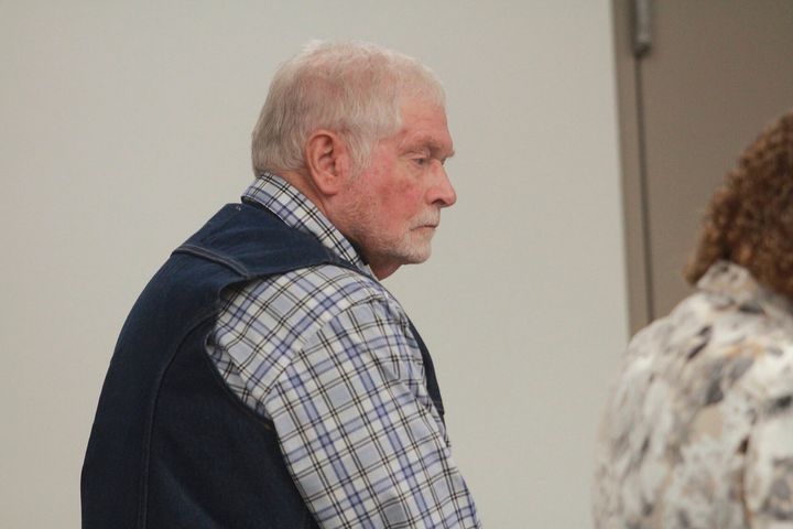 George Alan Kelly listens to closing arguments in Santa Cruz County Superior Court on April 18 in Nogales, Arizona. Kelly was charged with second-degree murder in the January 2023 death of 48-year-old Gabriel Cuen-Buitimea, who lived south of the border in Nogales, Mexico.