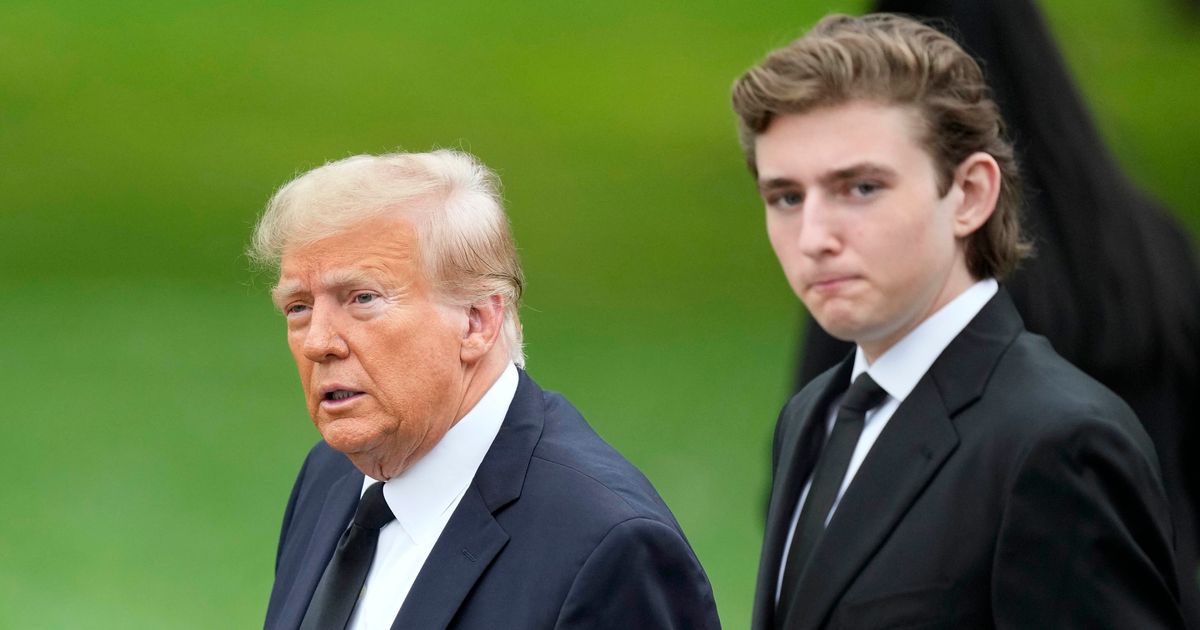 Trump Allowed At Barron's Graduation; Social Media Reacts HuffPost
