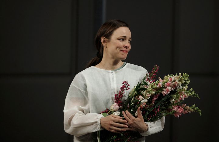 Rachel McAdams takes her bow during the opening night of "Mary Jane" on Broadway. 